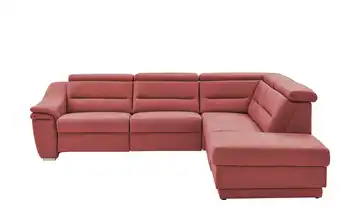 Kollektion Kraft Ecksofa  Ivonne  Rot rechts manuelle Kopfteilverstellung, Wall-Away-Funktion, Stauraum, elektrische Kopfteilverstellung