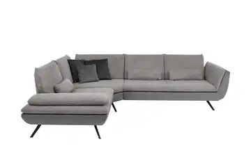 Kollektion Kraft Ecksofa  Luca  Steingrau links Erweiterte Funktion