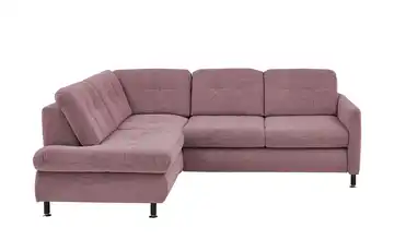 Kollektion Kraft Ecksofa LIORA links Erweiterte Funktion Rosa