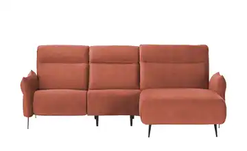 Twist Ecksofa Stelvio Rostrot rechts Erweiterte Funktion