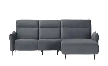 Twist Ecksofa Stelvio Schwarz rechts Erweiterte Funktion