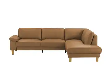 Ravensberger Werkstätten Ecksofa Leder RW-Select Cognacbraun rechts