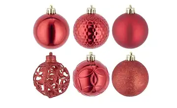 Weihnachtsbaumkugel, 37er Set Rot