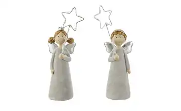 HOME STORY Engel mit LED Stern, sortiert
