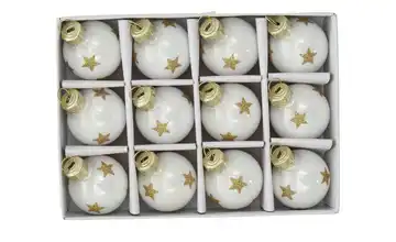 HOME STORY Weihnachtsbaumkugeln, 12er Set  
