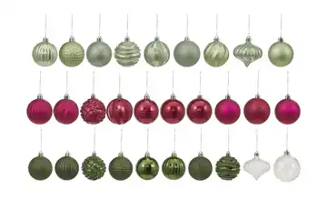  Weihnachtsbaumkugeln 30er Set  