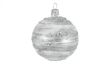 Weihnachtsbaumkugel Silbergrau