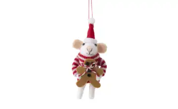 HOME STORY Anhänger Weihnachtsmaus  