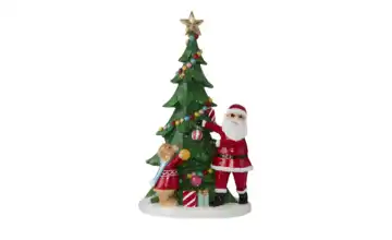HOME STORY Dekofigur Santa mit Baum