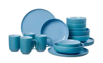 Ritzenhoff & Breker Kombiservice, 16-teilig Jasper Grau, Blau