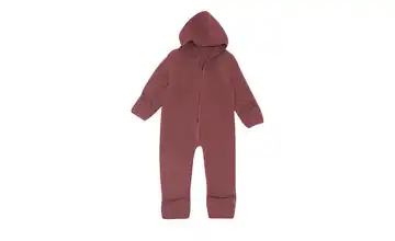 Merino Wollfleece Baby Overall Wollwalk Rot Größe 50/56