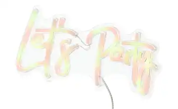LED Neon Schild Lets Party