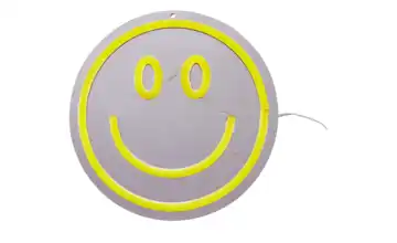 Neon Wanddekoration Smiley