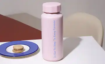 DESIGN LETTERS Thermoflasche Rosa