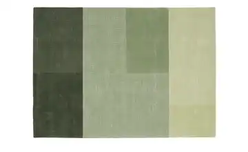 Handloom Teppich 90x160 cm Grün