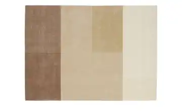 Handloom Teppich 90x160 cm Beige