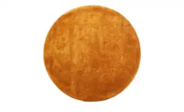 como Handloom-Teppich Goldgelb Ø 160 cm rund