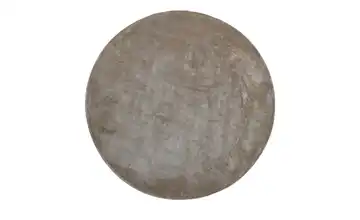 como Handloom-Teppich Taupe Ø 160 cm rund