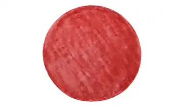 como Handloom-Teppich Rot Ø 160 cm rund