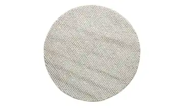 Handgewebter Naturteppich Beige Ø 160 cm