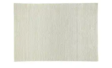 Handgewebter Naturteppich Natur, Weiß 160x230 cm