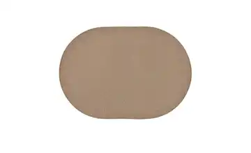 Handweb-Teppich 140x200 cm Braun oval