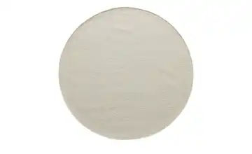 Handweb-Teppich Ø 160 cm Beige rund