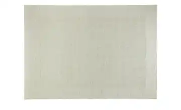 Handweb-Teppich 70x140 cm Natur, Weiß