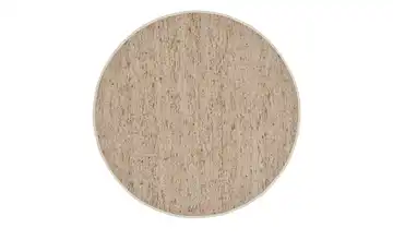 Handweber Ø 160 cm rund Dunkelbeige