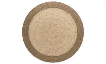 Hanse Home Juteteppich Natur, Greige, Elfenbein Ø 160 cm 160 cm