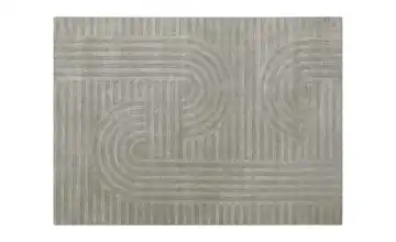 Handweb-Teppich Taupe 190x290 cm