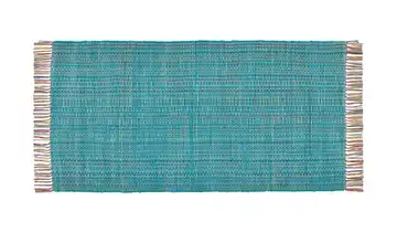 Kelim-Teppich Türkis, mehrfarbig 60x120 cm