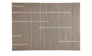 Handweb-Teppich Rotbraun 120x180 cm