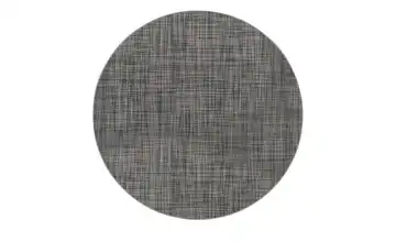 Webteppich Ø 100 cm Grau rund