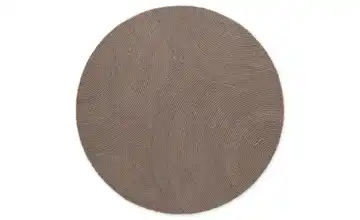 Hanse Home Wollteppich Taupe Ø 200 cm 200 cm