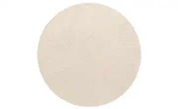 Hanse Home Wollteppich Natur, Cremeweiß Ø 200 cm 200 cm