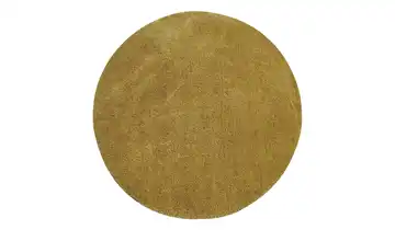 como Hochflorteppich rund Gelb Ø 120 cm