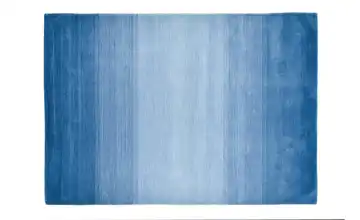 THEKO Wollteppich Blau 90x160 cm