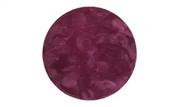 Esprit Hochflorteppich Violett Pink 120 cm 120 cm Ø 120 cm