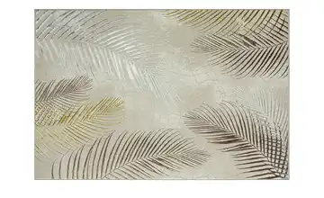 Webteppich 200x290 cm Floral Creme