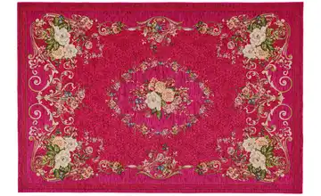 THEKO Teppich 340 cm 240 cm Pink 240x340 cm