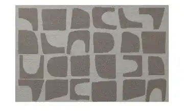 como Webteppich Braun, Weiß geometrisch 80x150 cm