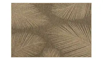 In- und Outdoorteppich Natur, Dunkelbraun 160x230 cm