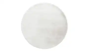 como Hochflorteppich Bunny Ø 120 cm Schneeweiß