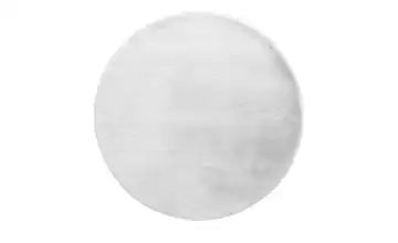 como Hochflorteppich Bunny Ø 120 cm Silbergrau