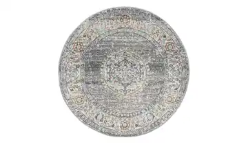 In-und Outdoorteppich Ø 120 cm Grau