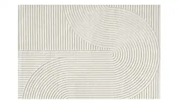 Webteppich Creme Zen-Muster 160x230 cm