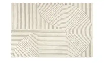 Webteppich Beige Zen-Muster 160x230 cm