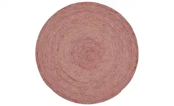 Gino Falcone Outdoor-Teppich Ø 100 cm Rot 100 cm