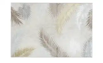 Webteppich 200x290 cm Floral, Vintage-Look Creme
